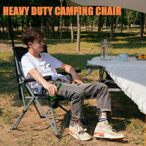 KingCamp Folding Camping Chair with Drink Holder and Side Pocket