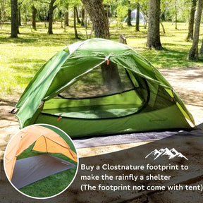 Clostnature 1 Man Tent for Backpacking