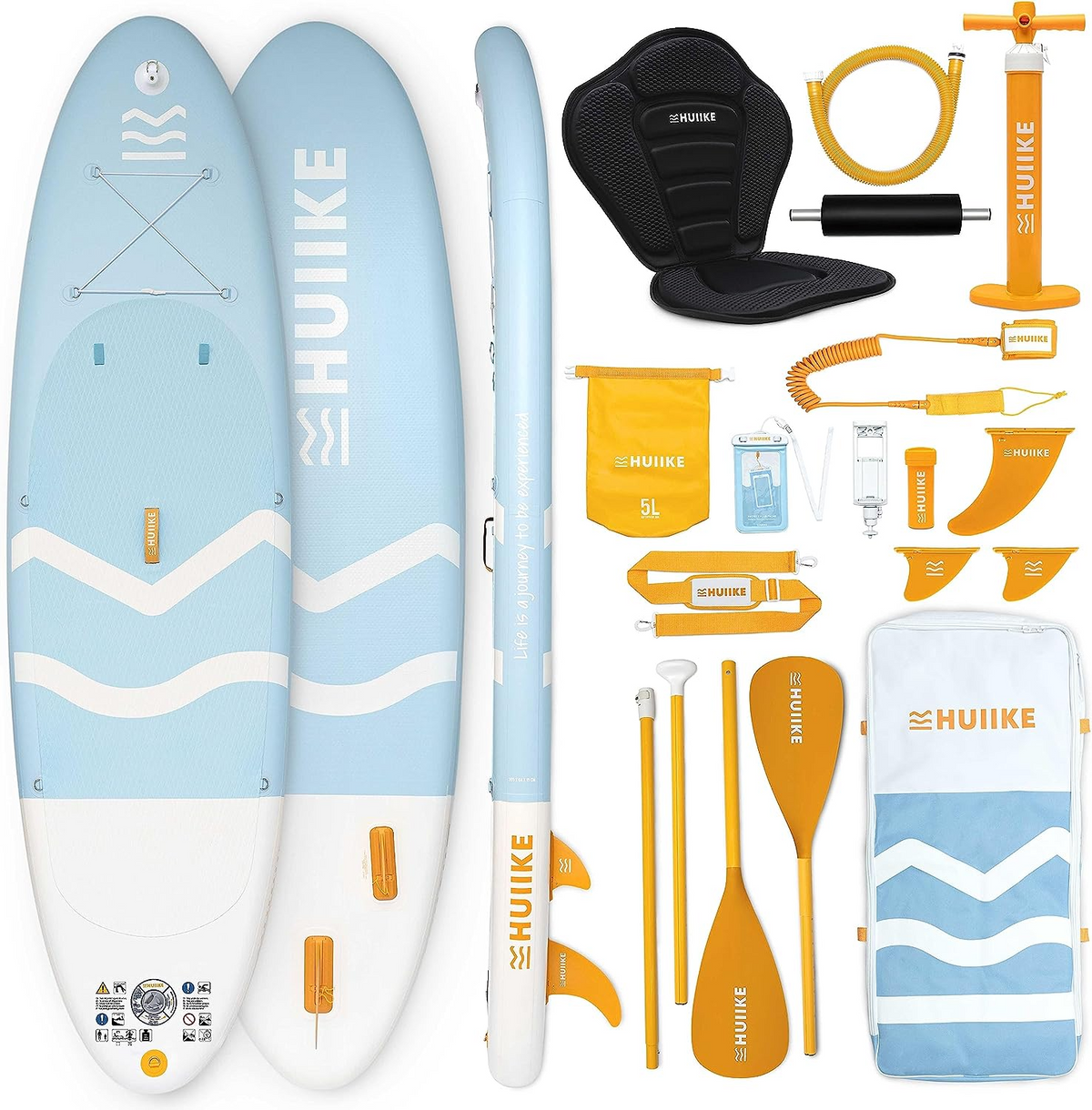 HUIIKE Adult Inflatable Paddle Board with Quality Accessories