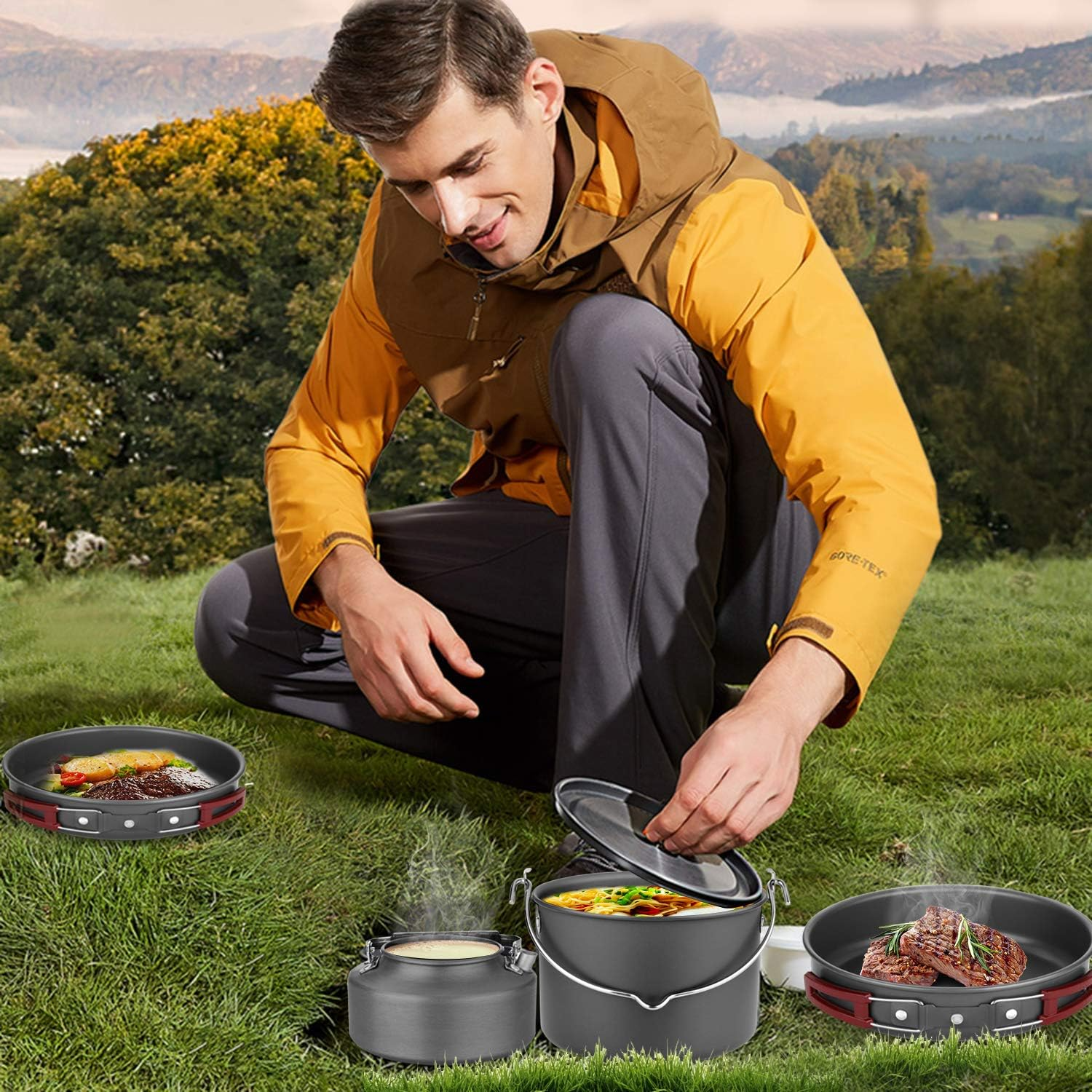 Odoland Camping Cookware Set!