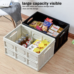 Roellgs household folding storage box wooden cover (42x28.5x23)