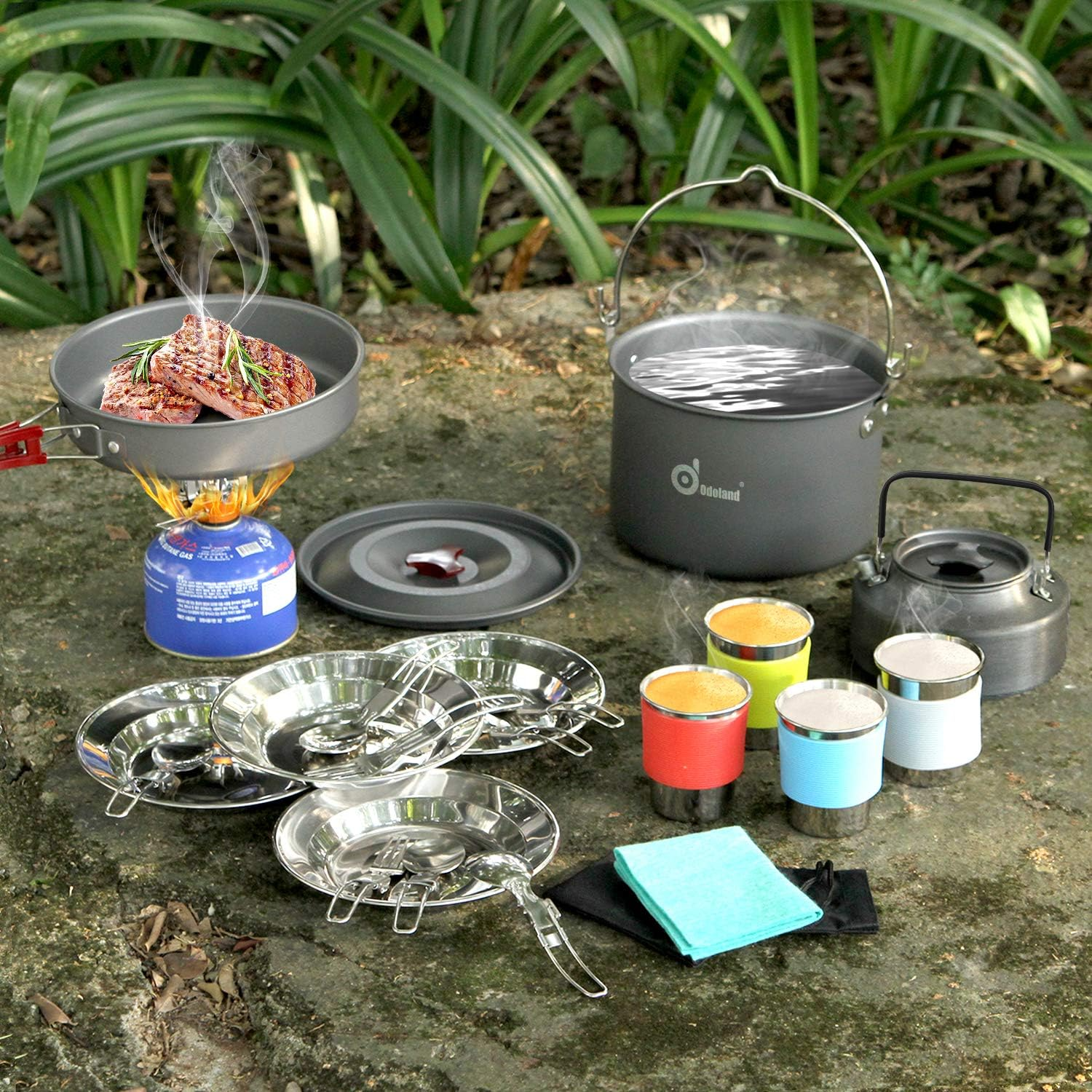 Odoland Camping Cookware Set!