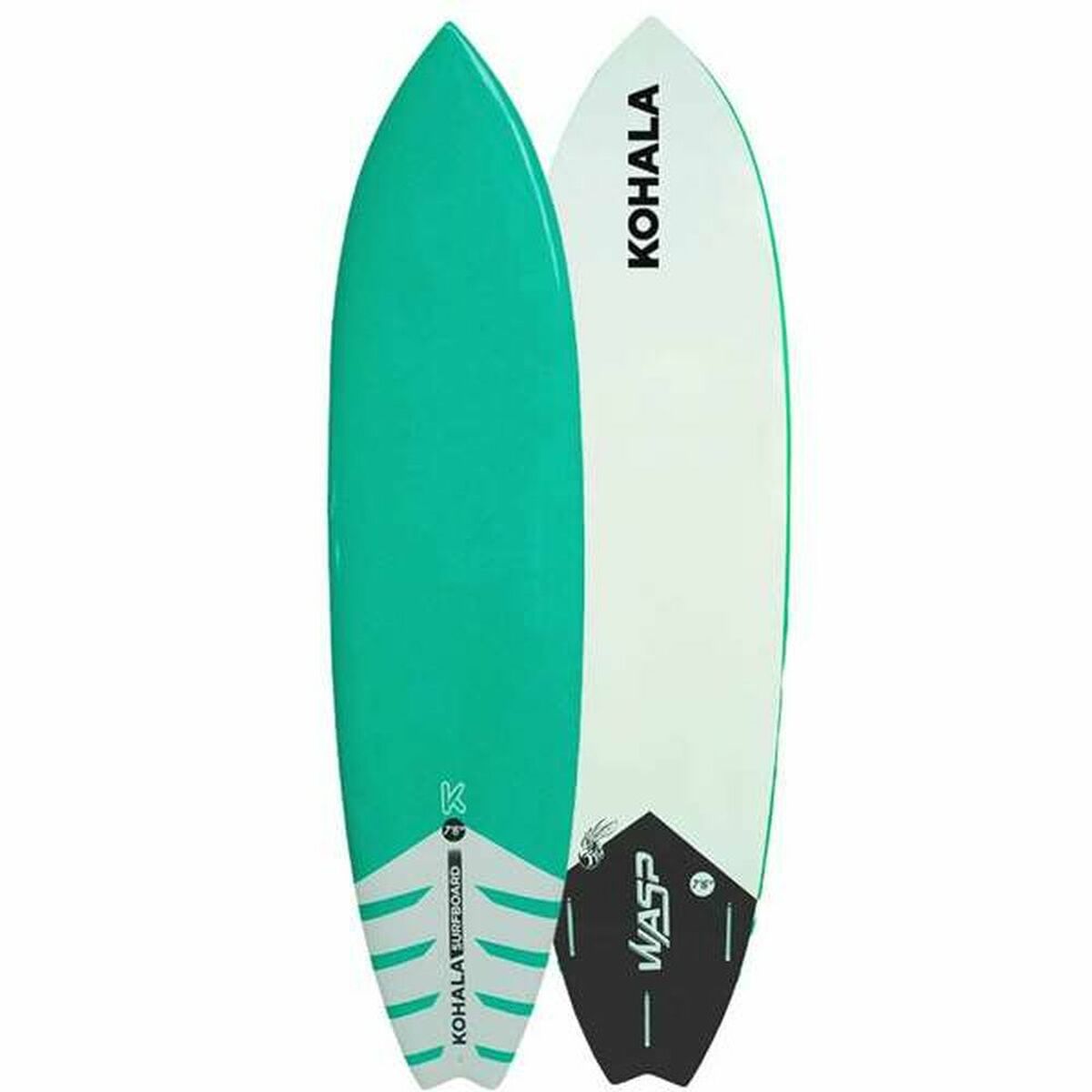 CelticPeaks Surf Board Epoxy Surf 7'6" Green Rigid