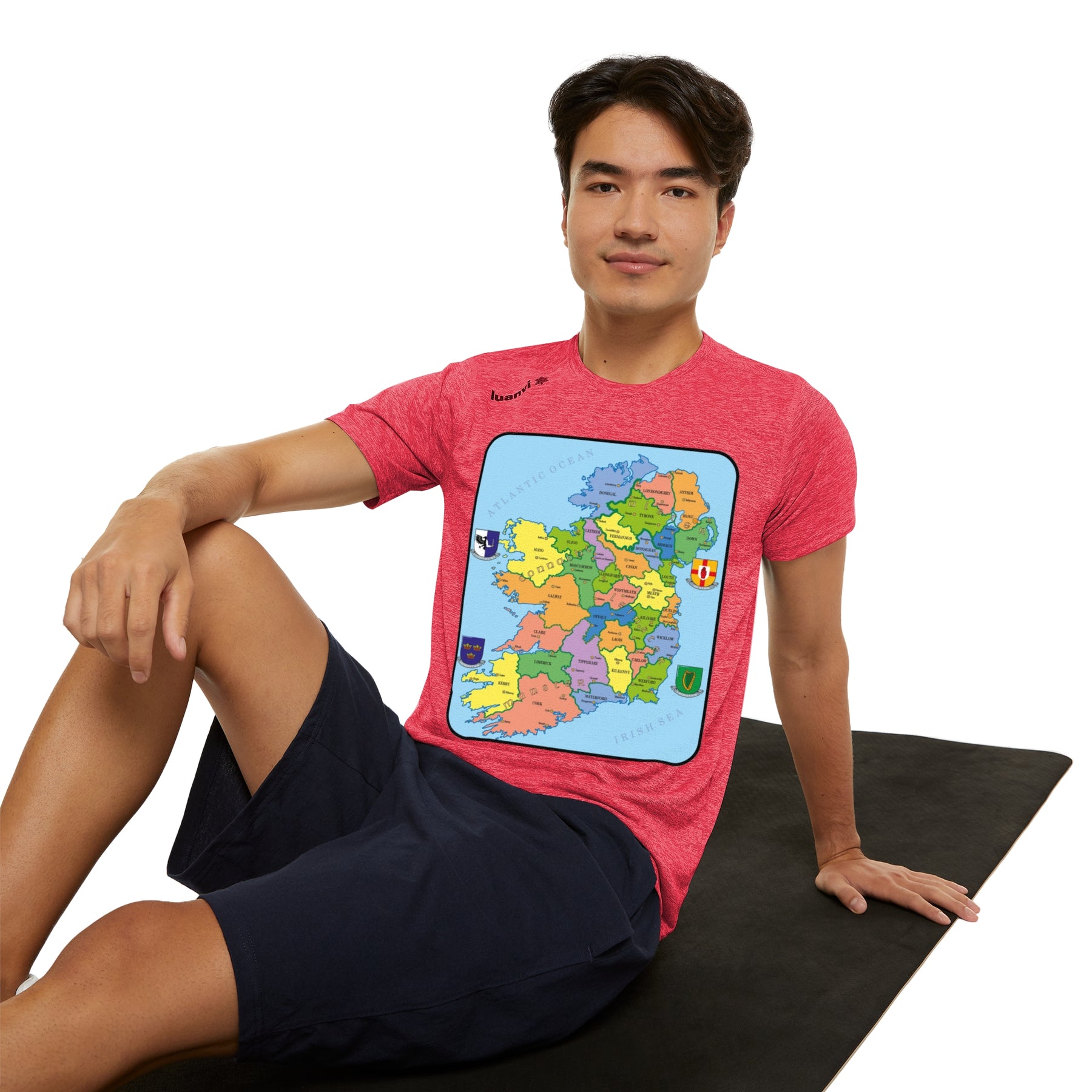 Map of Ireland Sports  T-shirt