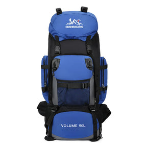 90L Hiking Camping Backpack Women Men Large Capacity Outdoor Waterproof Backpacks Travel Luggage Bag