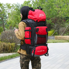 90L Hiking Camping Backpack Women Men Large Capacity Outdoor Waterproof Backpacks Travel Luggage Bag