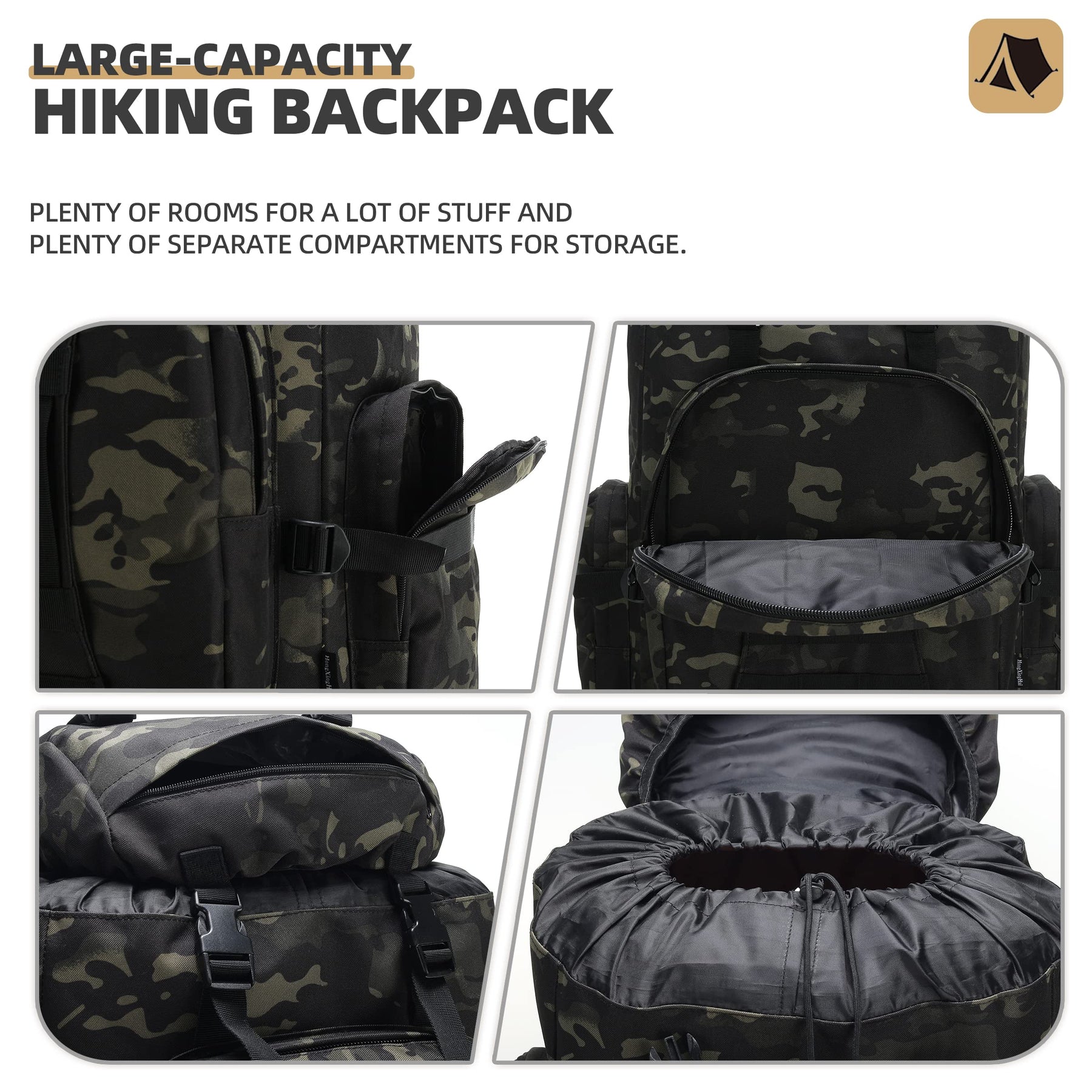 King'sGuard 100L Tactical Hiking Backpack: Your Ultimate Adventure Companion!