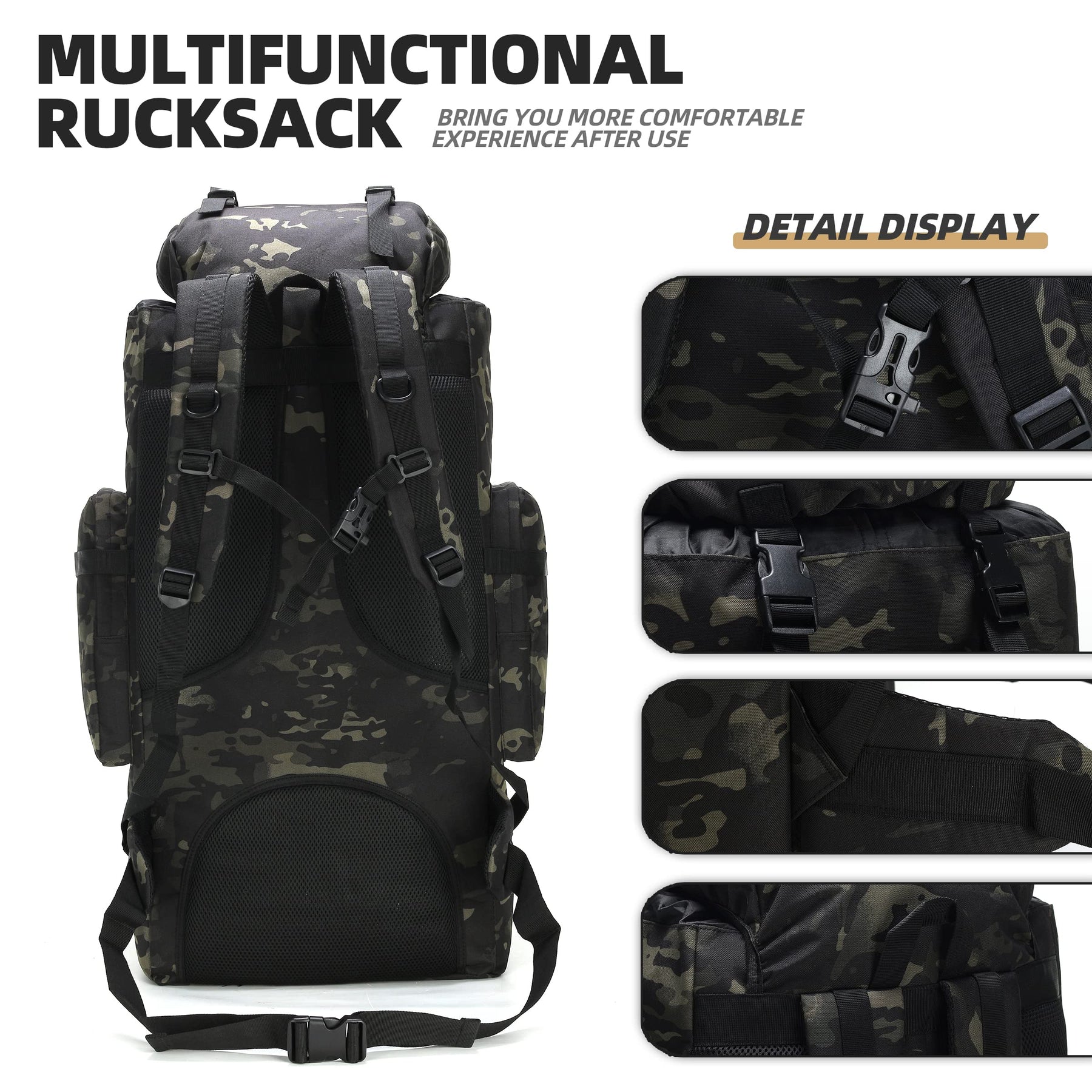 King'sGuard 100L Tactical Hiking Backpack: Your Ultimate Adventure Companion!