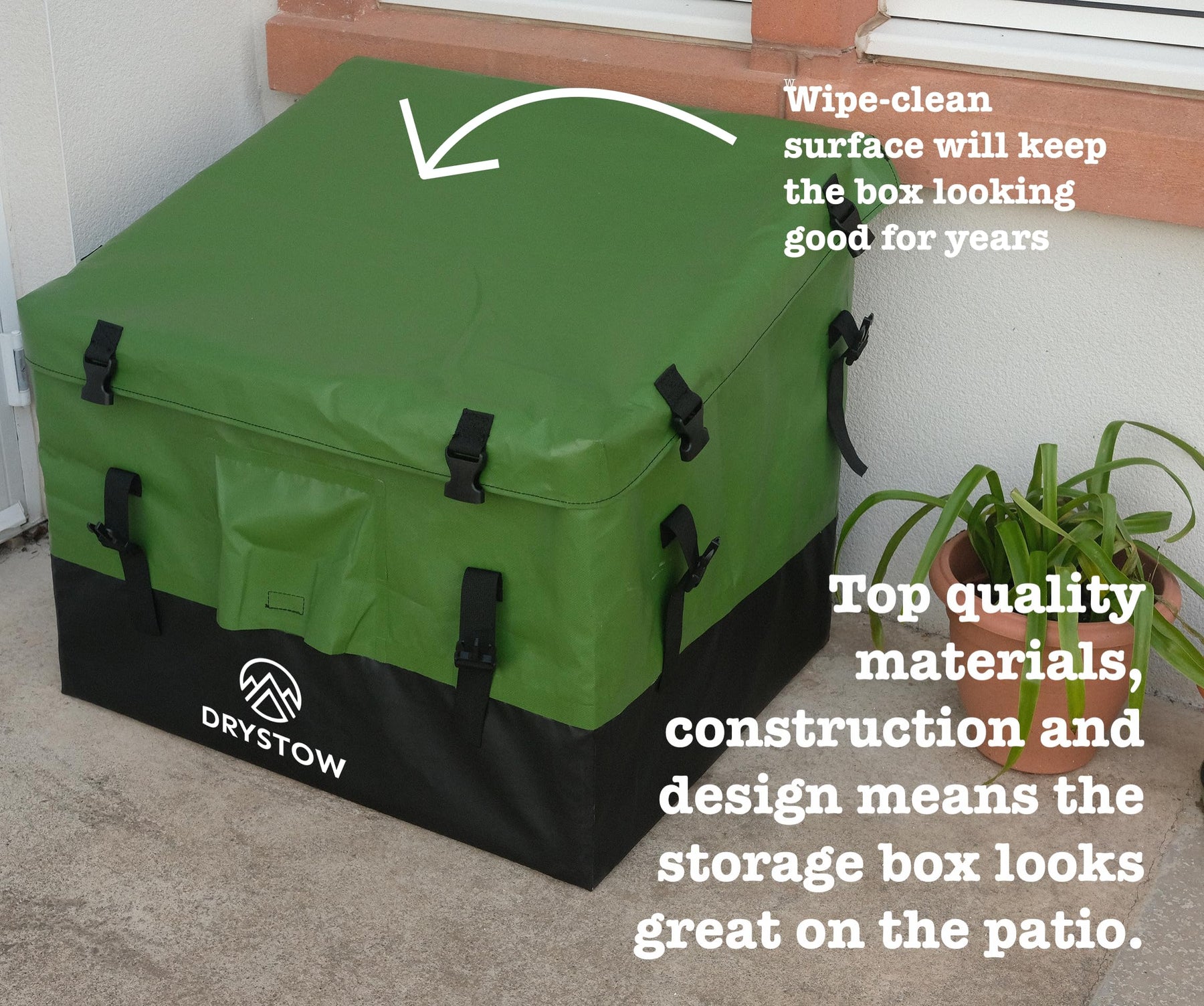 Drystow Outdoor Storage Box - Waterproof Outdoor Storage Box -