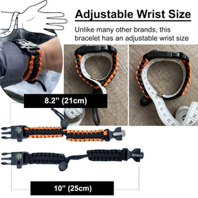 aZengear Paracord Survival Bracelet (2 Pack)