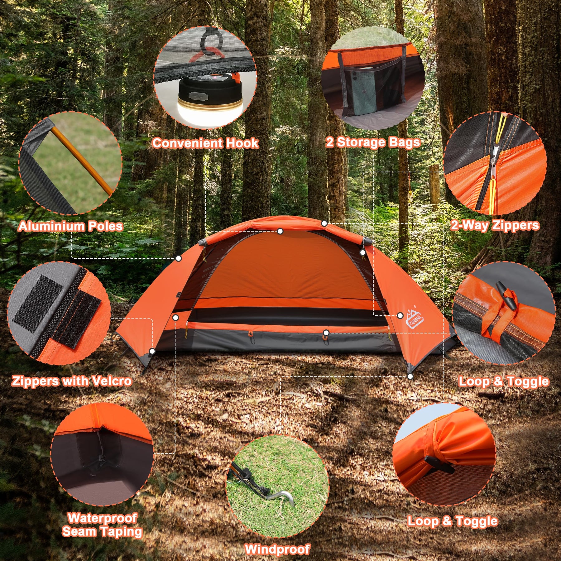 Camppal Professional 1 Person Tent