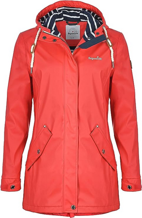 Regenliebe Ladies’ Raincoat with Striped Lining