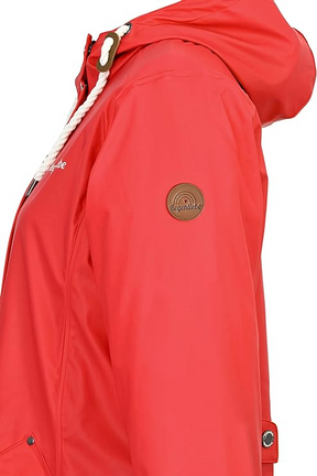 Regenliebe Ladies’ Raincoat with Striped Lining