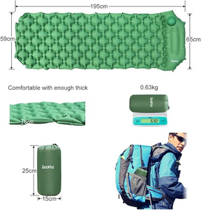 Deeplee camping sleeping mat,
