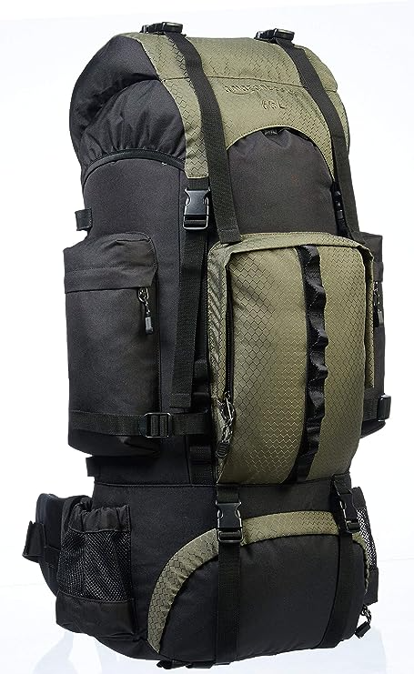 CelticPeaks  Internal Frame Hiking Backpack with Rain Cover,