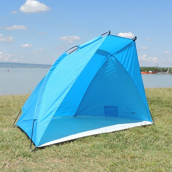 Outdoorer Helios beach shelter, UV 60, extremely light, small pack size (blue)