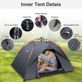 Amflip Camping Tent Automatic 2 Person