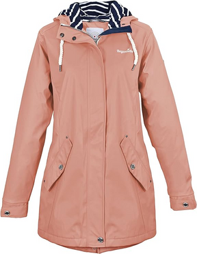 Regenliebe Ladies’ Raincoat with Striped Lining