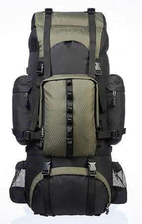 CelticPeaks  Internal Frame Hiking Backpack with Rain Cover,