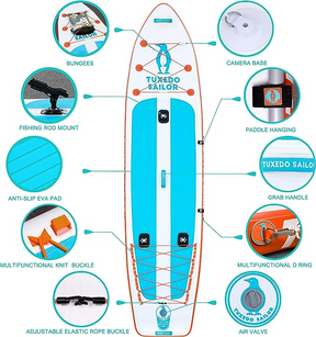 Tuxedo Sailor Stand Up Paddle Surfboard