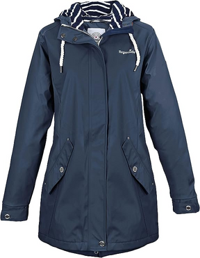 Regenliebe Ladies’ Raincoat with Striped Lining