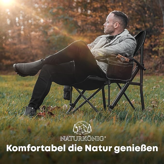 Naturkönig® Klappbarer Campingstuhl 