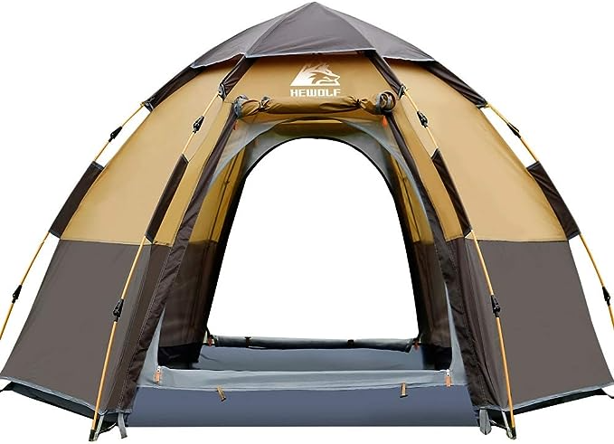 Hewolf Camping Tent, 3-4 Person Dome Tent