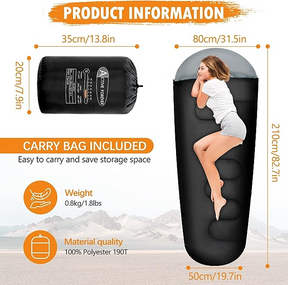 Active Forever Premium Lightweight Mummy Sleeping Bag