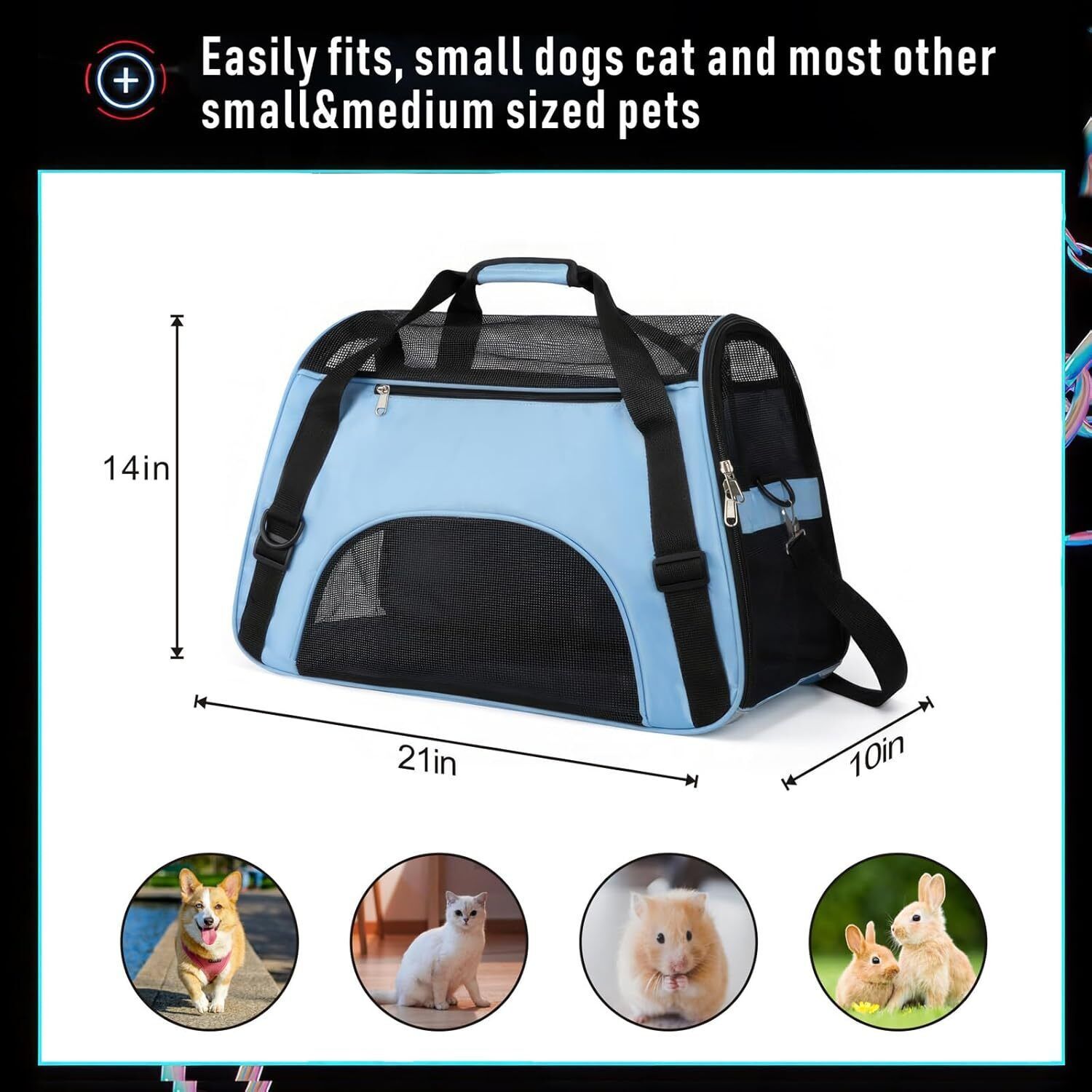 Transparent Pet Carry Bag for Dogs & Cats – Eve Textile