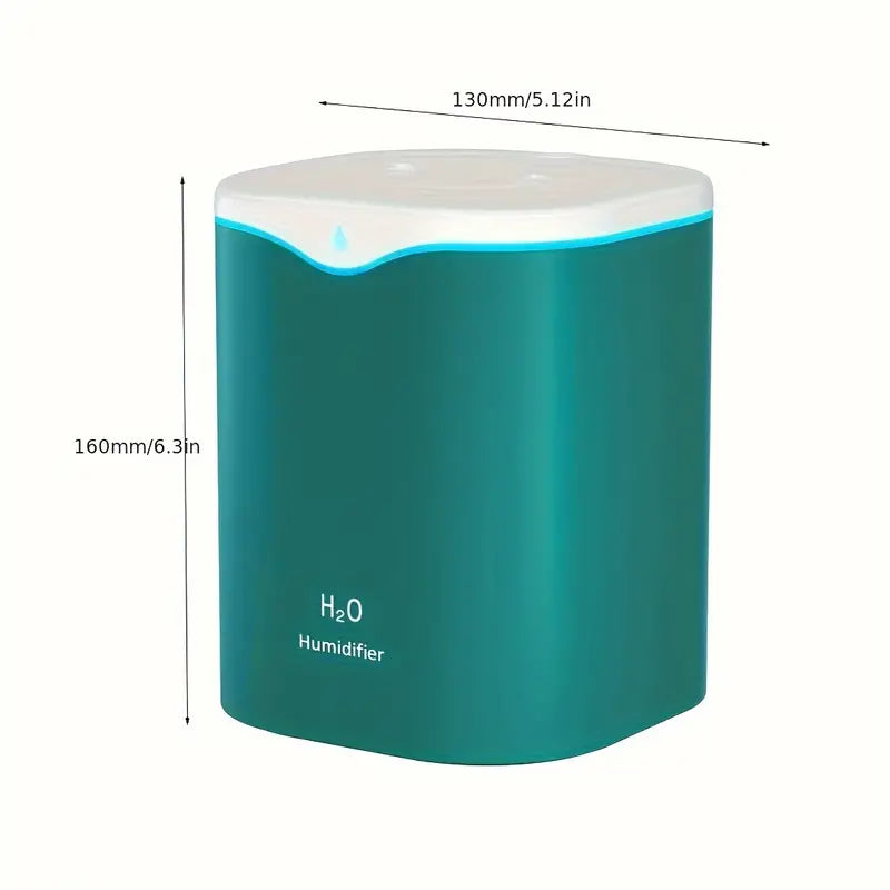 2L Ultra Large Capacity LED Light Humidifier, Ultrasonic Essential Oil Diffuser, Air Humidifier, Room, Home, Office, Dormitory, School, Whole House Humidifier, Single Room Humidifier, Desktop Computer