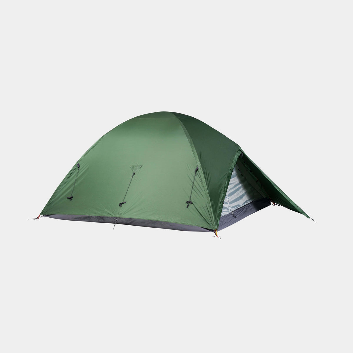 alpkit khort 4 person lightweight tent in kelp green