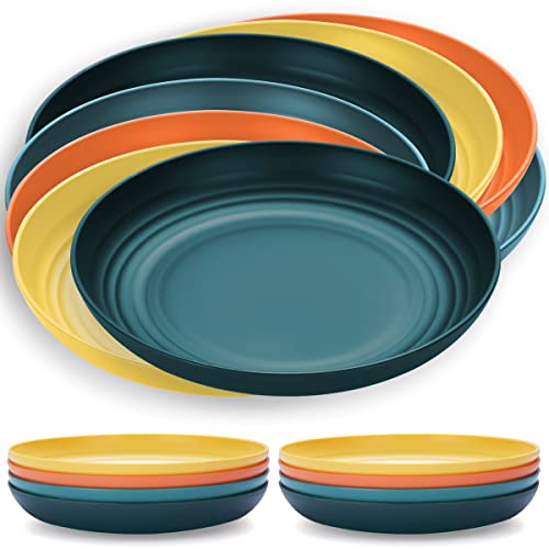 Kyraton’s set of 8 plastic plates: “Unbreakable and Reusable Lightweight Plates for Outdoor Dining