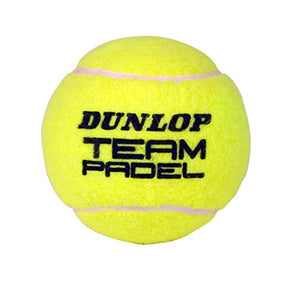 Dunlop Team Padel - Padel Balls for Training and Tournament Games - Can with 3 Balls