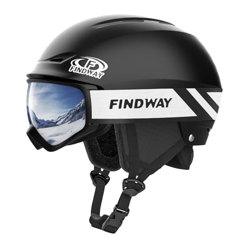 Findway Ski Helmet with Goggles Set