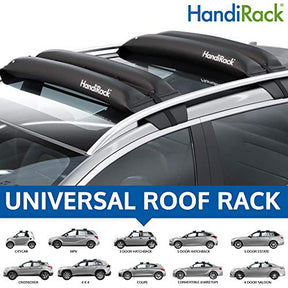 HandiWorld HandiRack Universal Car Roof Rack WITH  HandiWorld Universal Car Roof Rack Anti-Slip Pads,