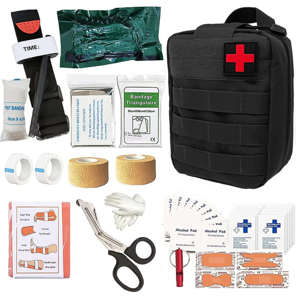 HIULLEN 54 Pieces Travel Emergency Kit