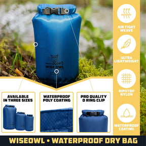 Wise Owl Outfitters Carrier Bag Case, Waterproof Dry Bag -