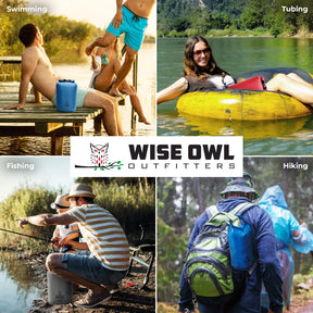 Wise Owl Outfitters Carrier Bag Case, Waterproof Dry Bag -